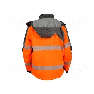 Softshell jacket | Size: XXL | orange-grey | warning