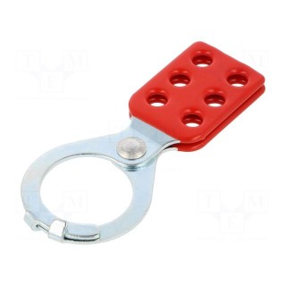 Lock off hasp | possibility to put 6 padlocks | L: 131.3mm | steel
