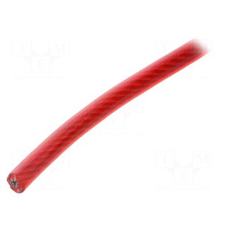 Rope | L: 1.8m | steel | red | Plating: vinyl