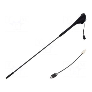 Antenna | car top | 0.4m | AM,FM | universal,kit | 180mm