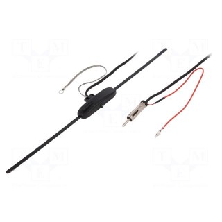 Antenna | inner | AM,FM | universal,with amplifier | 2.4m | 12VDC