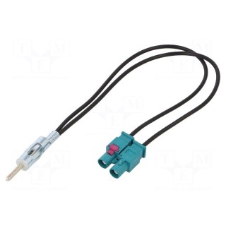 Antenna adapter | DIN plug,Fakra plug x2