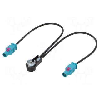 Antenna adapter | Fakra socket x2,ISO plug angled