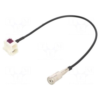 Antenna adapter | Fakra socket,ISO socket | 0.23m | Audi | RNS-E
