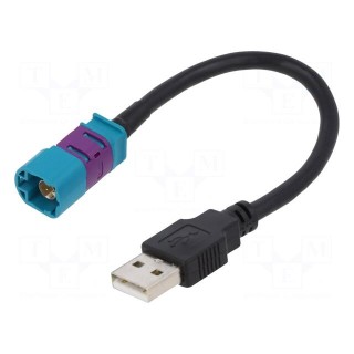 Antenna adapter | Fakra,USB A plug | Fakra HSD socket,USB A plug