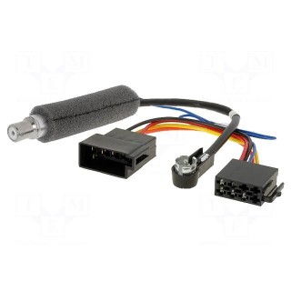 Antenna separator | ISO socket,ISO plug | Audi,Seat,VW