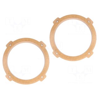 Spacer ring | MDF | 165mm | Hyundai | impregnated,varnished | 2pcs.