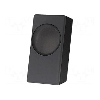 Car loudspeaker enclosure | MDF | black | leather,textil | 8l | 200mm