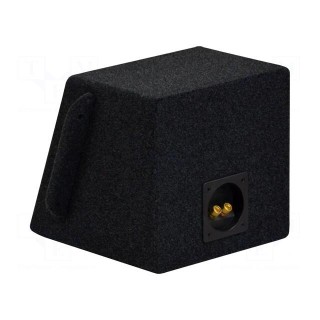 Car loudspeaker enclosure | MDF | black melange | 8l | 200mm | BMW