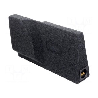 Car loudspeaker enclosure | MDF | black melange | textil | 12l | 250mm