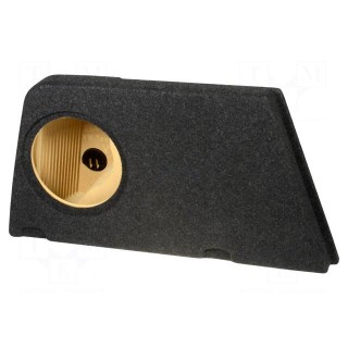 Car loudspeaker enclosure | MDF | black melange | textil | 15l | 250mm