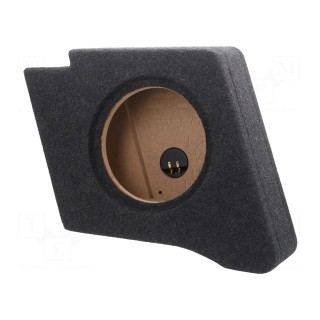 Car loudspeaker enclosure | MDF | black | textil | 250mm | Toyota | 15l