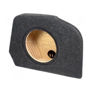 Car loudspeaker enclosure | MDF | black melange | textil | 15l | 250mm