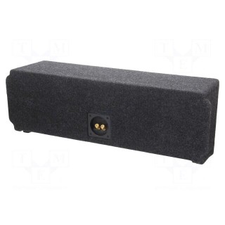 Car loudspeaker enclosure | MDF | black melange | textil | 16l | 200mm