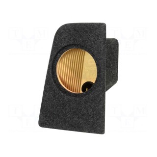 Car loudspeaker enclosure | MDF | black melange | textil | 8l | 200mm