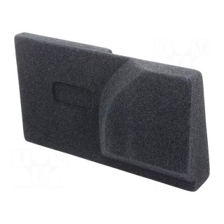Car loudspeaker enclosure | MDF | black melange | textil | 12l | 250mm
