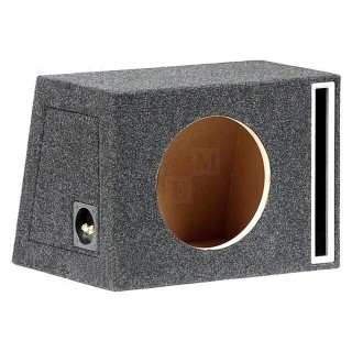 Car loudspeaker enclosure | MDF | black melange | textil | 35l | 250mm