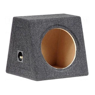 Car loudspeaker enclosure | MDF | black melange | textil | 40l | 300mm