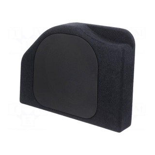 Car loudspeaker enclosure | MDF | black | textil | 15l | 10" | 274mm