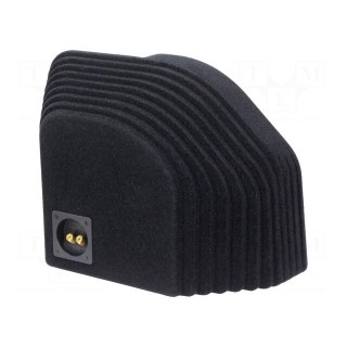 Car loudspeaker enclosure | MDF | black | textil | 15l | 10" | 274mm
