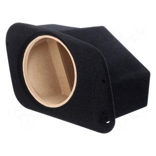 Car loudspeaker enclosure | MDF,fabric | black | textil | 15l | 250mm