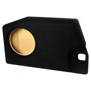 Car loudspeaker enclosure | MDF | black | textil | 250mm | Opel | 15l