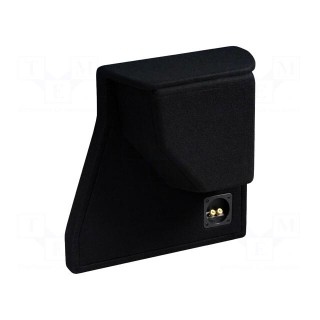 Car loudspeaker enclosure | MDF | black | textil | 250mm | Seat | 15l