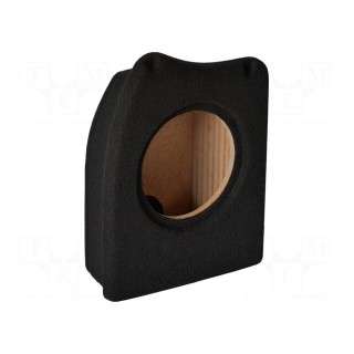 Car loudspeaker enclosure | MDF | black | textil | 200mm | Alfa Romeo