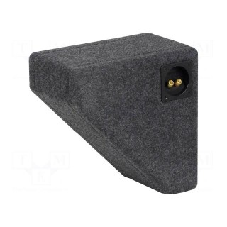 Car loudspeaker enclosure | MDF | black | textil | 8l | 200mm | 215mm