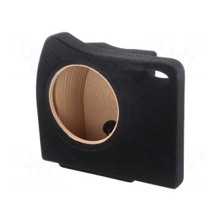Car loudspeaker enclosure | MDF | black | textil | 15l | 250mm | 272mm