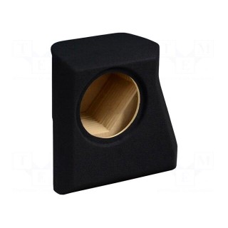 Car loudspeaker enclosure | MDF | black | textil | 250mm | Seat | 15l