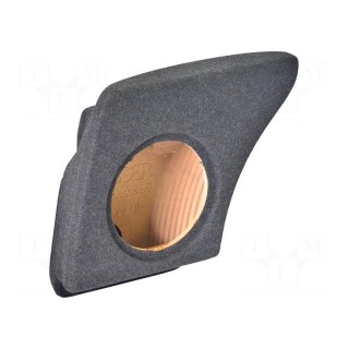 Car loudspeaker enclosure | MDF | black | textil | 15l | 250mm | 286mm