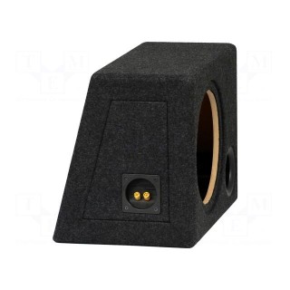 Car loudspeaker enclosure | MDF | black | textil | 25l | 250mm