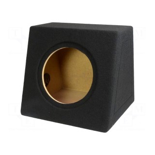 Car loudspeaker enclosure | MDF | black | textil | 30l | 250mm