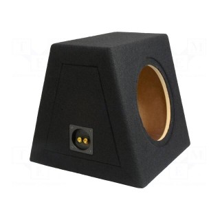 Car loudspeaker enclosure | MDF | black | textil | 30l | 250mm