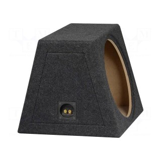 Car loudspeaker enclosure | MDF | black | textil | 50l | 380mm