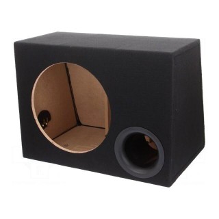 Car loudspeaker enclosure | MDF | black | textil | 40l | 300mm