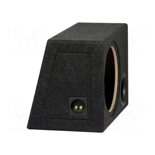 Car loudspeaker enclosure | MDF | black | textil | 300mm | Øhole: 280mm