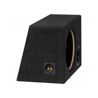 Car loudspeaker enclosure | MDF | black | textil | 300mm | Øhole: 282mm