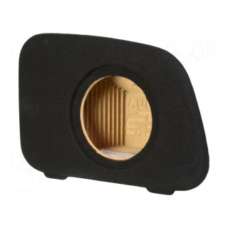 Car loudspeaker enclosure | MDF | black | textil | 8l | 200mm | 222mm