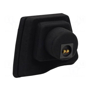 Car loudspeaker enclosure | MDF | black | textil | 200mm | Kia | 8l