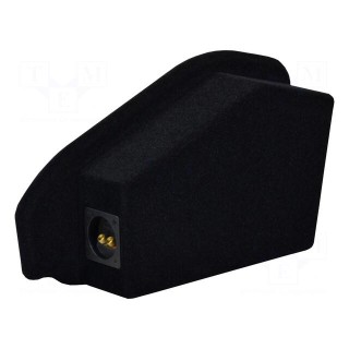 Car loudspeaker enclosure | MDF | black | textil | 200mm | Mercedes | 8l
