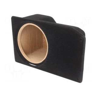 Car loudspeaker enclosure | MDF | black | textil | 8l | 200mm | 222mm