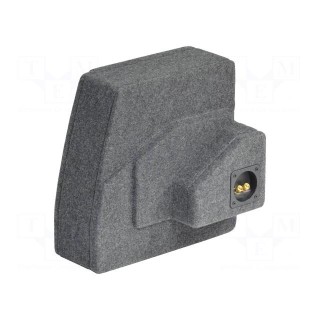 Car loudspeaker enclosure | MDF | gray melange | textil | 15l | 250mm