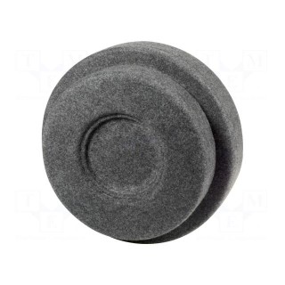 Car loudspeaker enclosure | MDF | gray melange | textil | 250mm | 15l