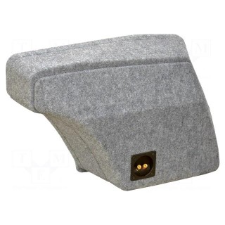 Car loudspeaker enclosure | MDF | gray melange | textil | 25l | 300mm