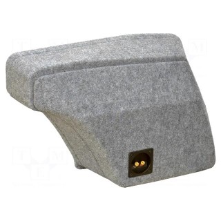 Car loudspeaker enclosure | MDF | gray melange | textil | 300mm | 25l