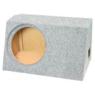 Car loudspeaker enclosure | MDF | gray melange | textil | 30l | 300mm