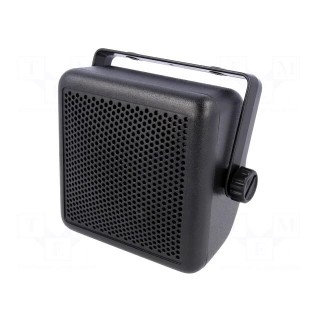Car loudspeaker enclosure | plastic | black | 87mm