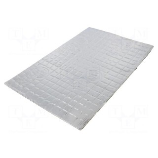 Damping mat | Mat: aluminium foil,butyl rubber | 375x250x1.8mm